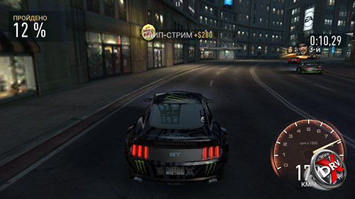 Игра Need For Speed: Most Wanted на Samsung Galaxy A3 (2016)