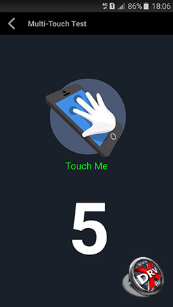 Экран Samsung Galaxy A3 (2016) распознает 5 касаний