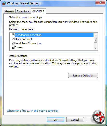  Windows Firewall (XP)