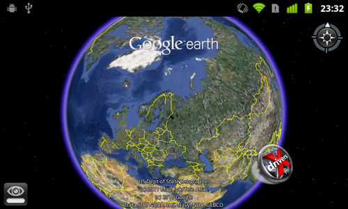 Google Earth  Google Nexus S. . 2
