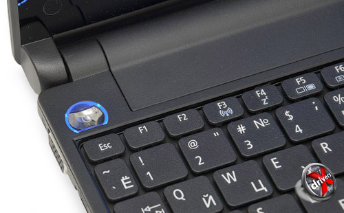 Подсвеченная кнопка включения и выключения Acer Aspire One 521
