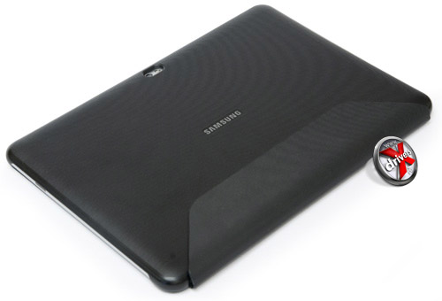 Samsung Galaxy Tab 10.1 в чехле. Вид сзади