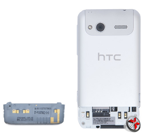 HTC Radar со снятой крышкой