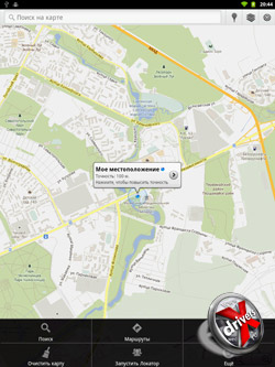 Google Maps на PocketBook A10. Рис. 1