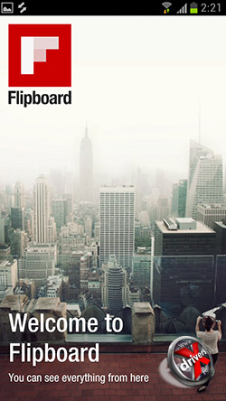 Приложение Flipboard на Samsung Galaxy S III. Рис. 1