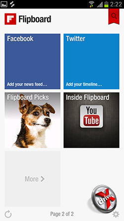 Приложение Flipboard на Samsung Galaxy S III. Рис. 5