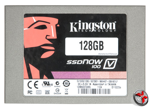 Kingston SSDNow V100 128 Гбайт. Вид сверху