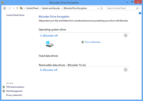 BitLocker  Windows 8