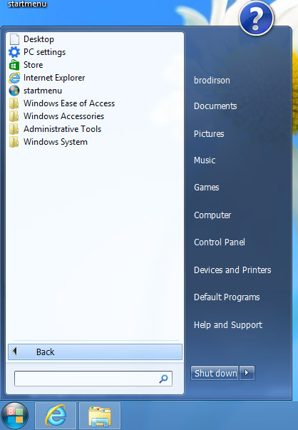 Wentutu Windows 8 Start Menu. . 2