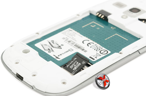 Разъем для карты microSD на Samsung Galaxy S III mini