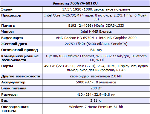  Samsung Gamer 700G7A