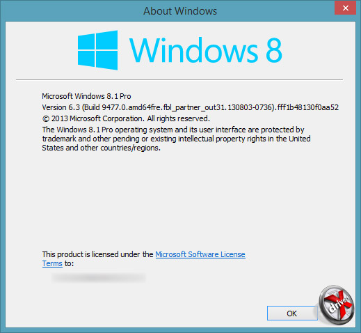   Windows 8.1 6.3.9477