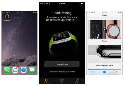 Работа Apple Watch в iOS 8.2