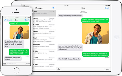 Отправление SMS в iOS 8