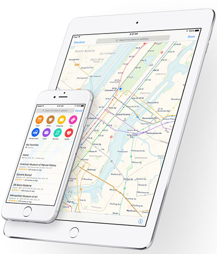 Apple Maps в iOS 9