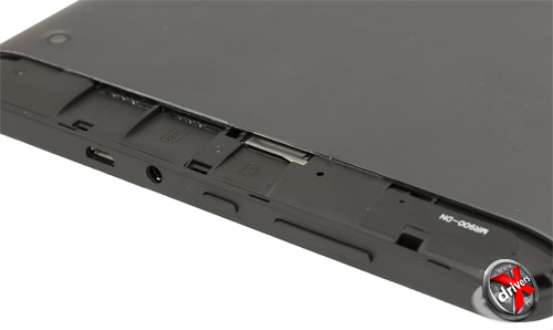 Разъемы для SIM-карт и microSD на TurboPad 912