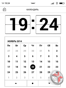 Календарь на PocketBook 840