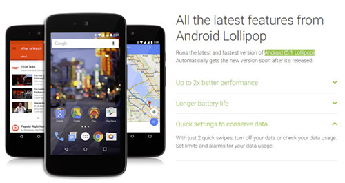 Android 5.1 на Android One