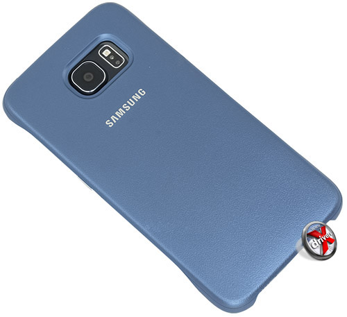 Protective Cover для Galaxy S6 синего цвета. Вид сзади