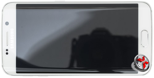 Samsung Galaxy S6 edge. Вид сверху