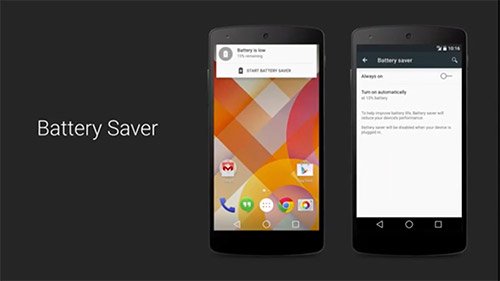 Android L   Battery Saver