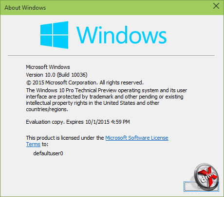  Windows 10  10036