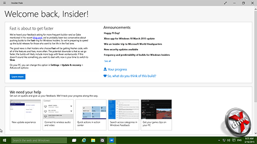 Insider Hub  Windows 10  10036. . 1