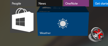 Анимация плитки в Windows 10 сборка 10074