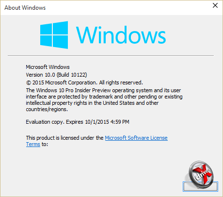 О Windows 10 сборка 10122