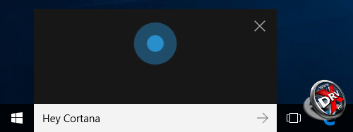 Cortana в Windows 10 сборка 10162