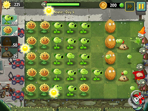 Игра Plants vs Zombies 2 на Samsung Galaxy Tab S2