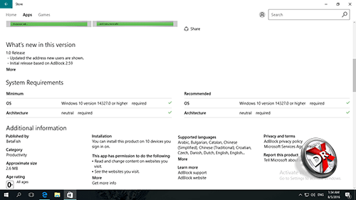 Расширения Microsoft Edge в Windows Store. Рис. 4