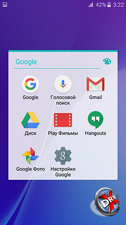 Приложения Google Samsung Galaxy J3 (2016)