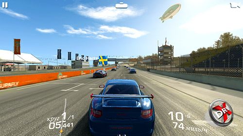 Игра Real Racing 3 на Huawei Y5II