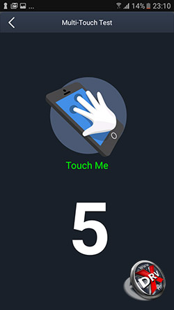 Экран Samsung Galaxy A3 (2017) распознает 5 касаний