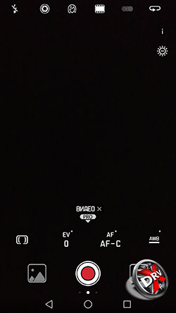 Интерфейс видеокамеры Huawei P10. Рис 4.