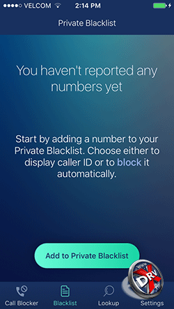 Блокировщик звонков Numbo Call Blocker Caller ID на iPhone. Рис 2