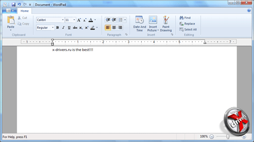 Microsoft WordPad  Windows 7