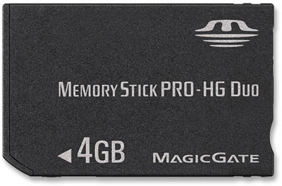 4   Memory Stick PRO-HG Duo