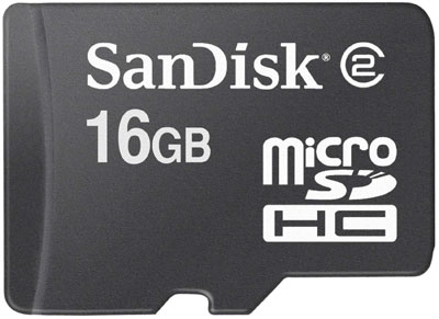 16   SDHC Class 2  SanDisk