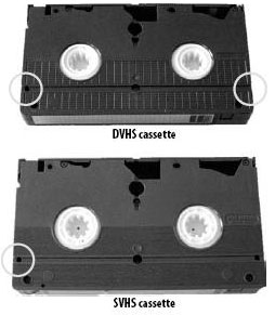 Сравнение кассет D-VHS и S-VHS