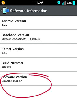 Версия прошивки d80210e-eur Android 4.2.2
