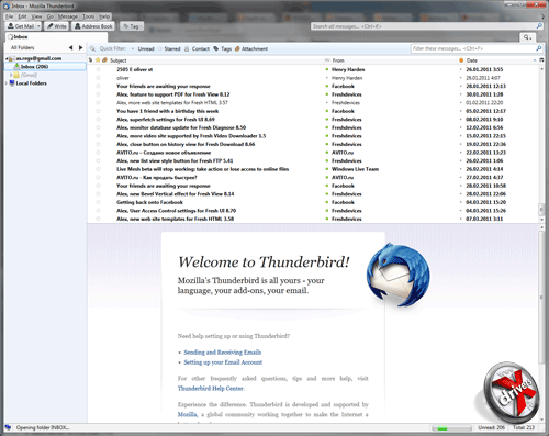 Mozilla Thunderbird 6.0