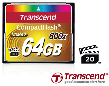 Transcend CompactFlash 64 Гбайт 600x