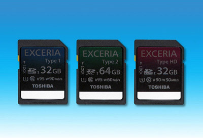Toshiba представила карты памяти EXCERIA