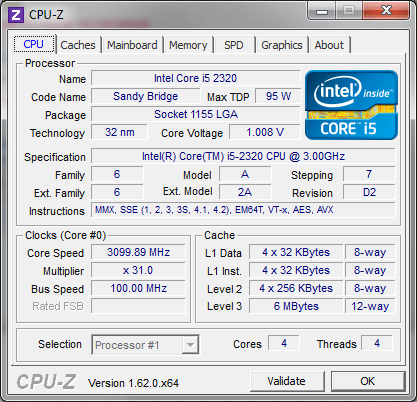 CPU-Z 1.62