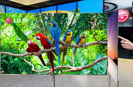55-дюймовый OLED-дисплей LG имеет 4-компонентные пиксели