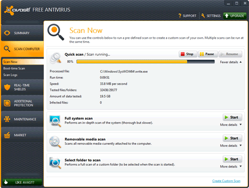 avast! Free Antivirus 7