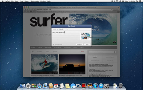  OS X 10.8  Facebook