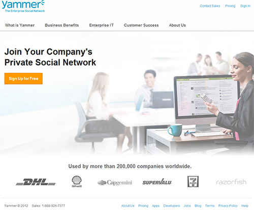 Microsoft купила социальный стартап Yammer